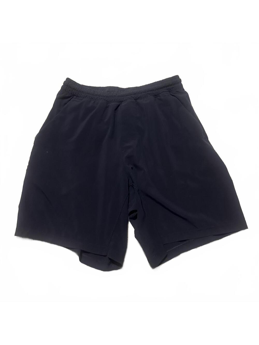 Lululemon Men's Black Athletic Shorts with Inner Liner